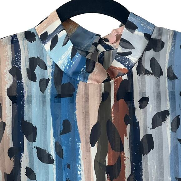 Hutch Anthropologie Melissa Striped Blouse Size XS - Picture 4 of 13